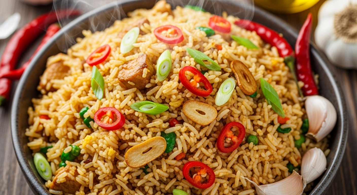 CHILLI GARLIC FRIED RICE