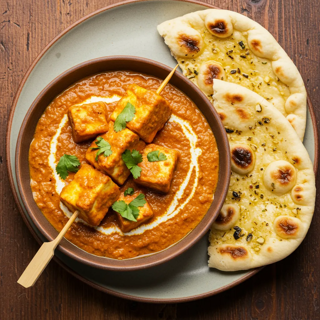 PANEER TIKKA + CHEESY NAAN